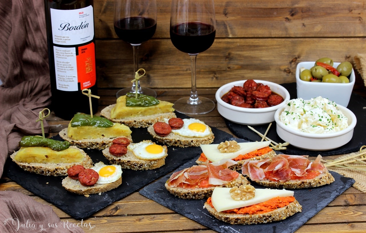 Tapas rápidas para maridar con vino