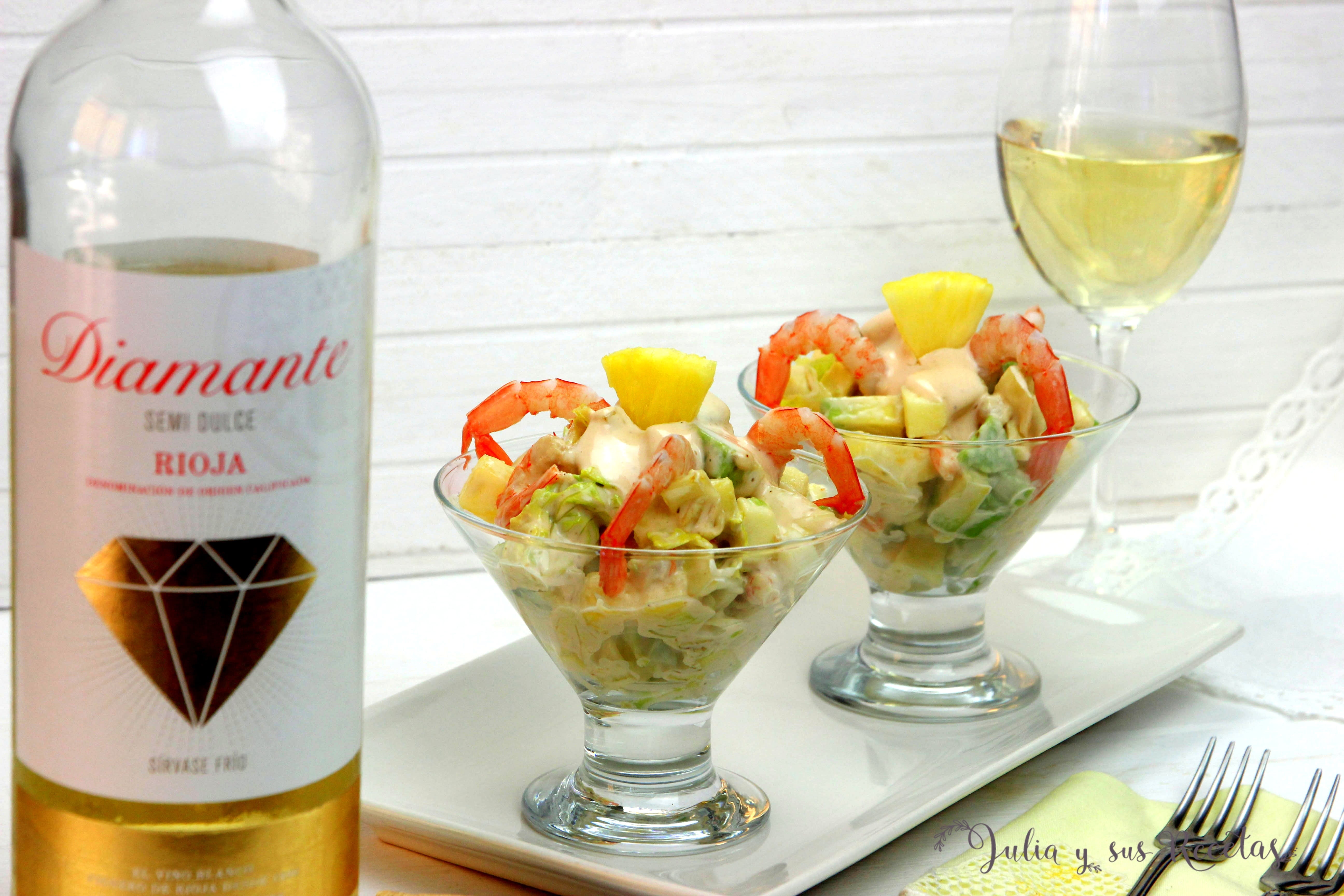 ensalada de gambas