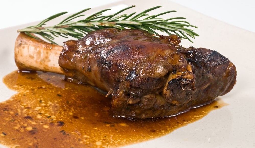 Receta de jarrete de cordero de Navidad