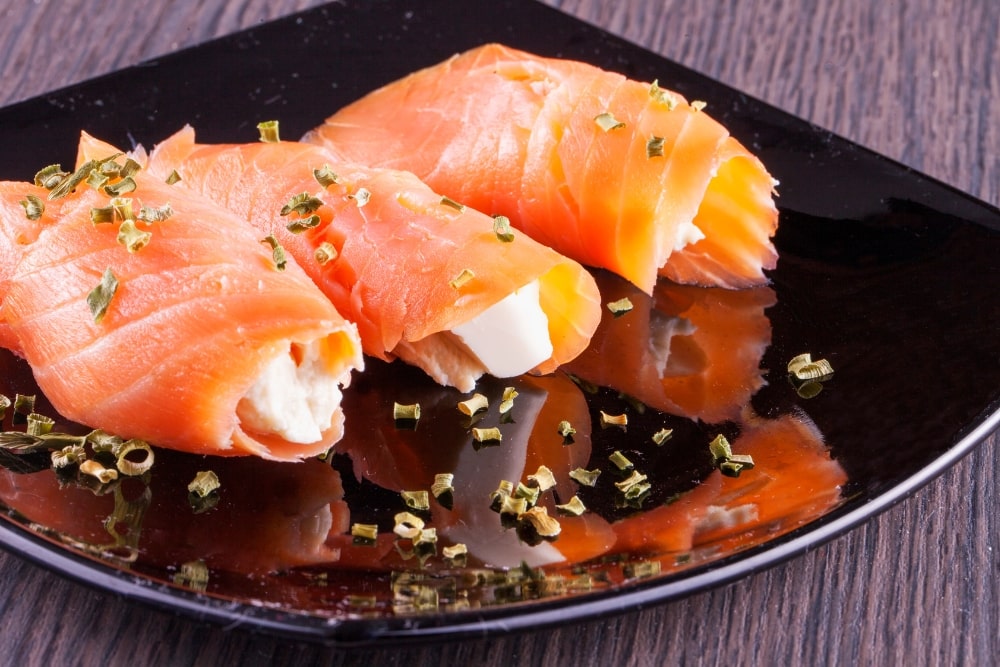 rollitos de salmon