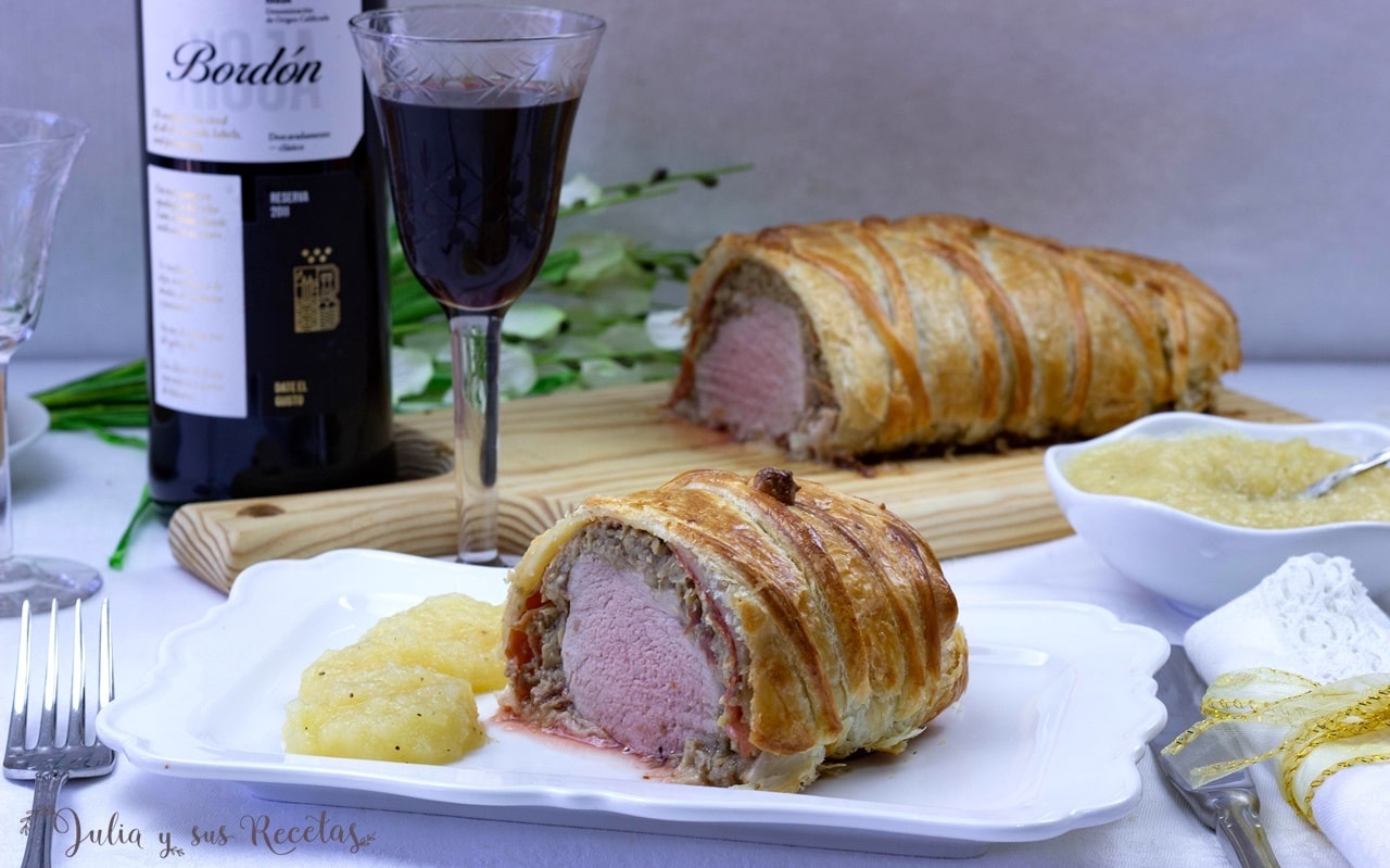 Receta de solomillo Wellington